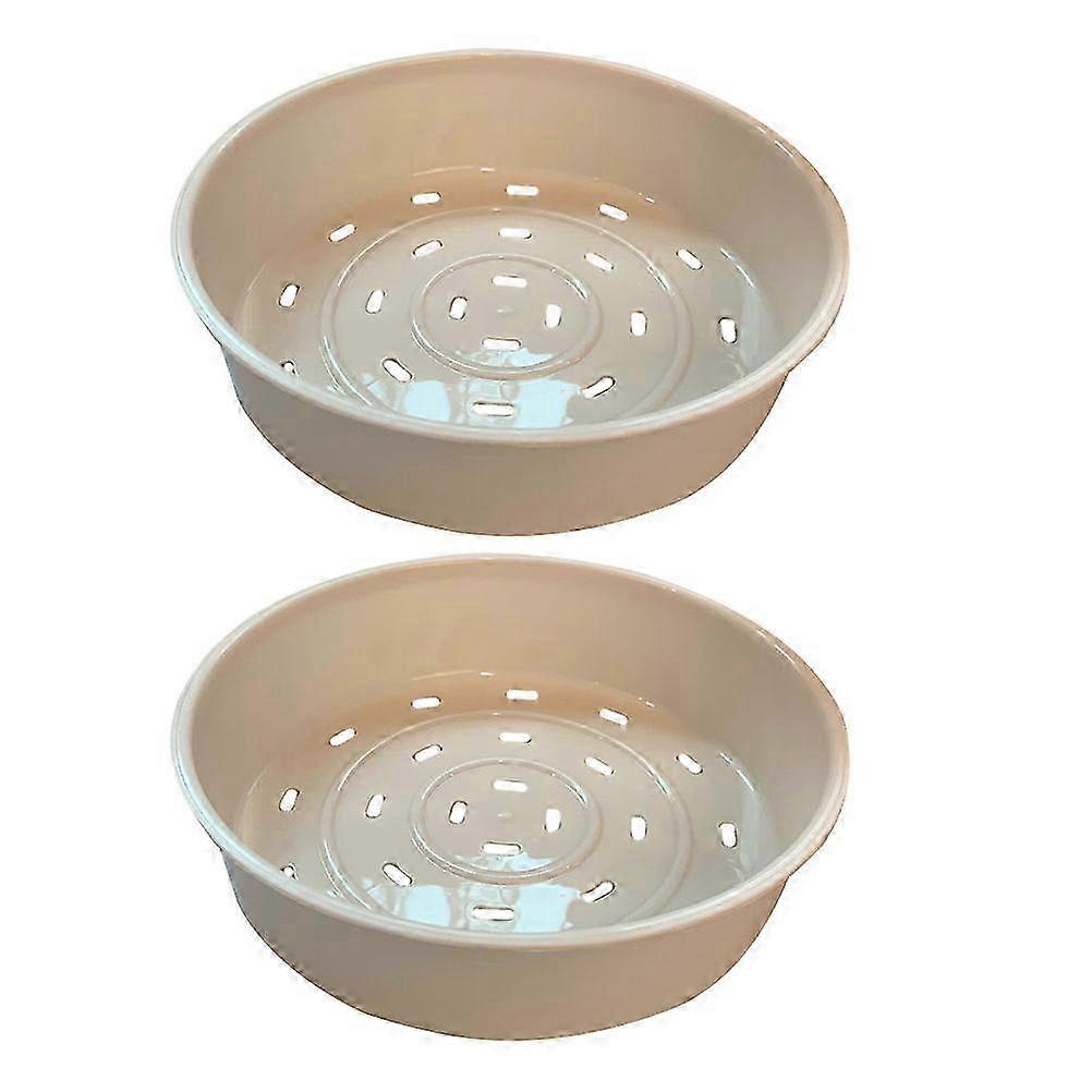 2Pcs Durable Plastic Kitchenware Steam Baskets compatible with Hotel Use Kitchen Accessories
