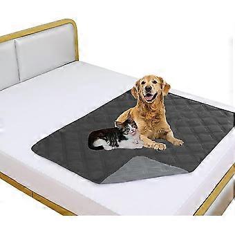 Waterproof & Reversible Dog Bed Cover Pet Blanket Sofa, Couch Cover Mattress Protector Furniture Protector for Dog, Pet, Cat(30"*70",Dark Grey\\/Grey)