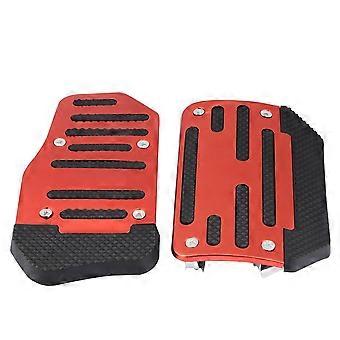 Legering antislip gaspedaalafdekking rempedaalafdekking voor automatische voertuigen AT auto (rood) YEMAA