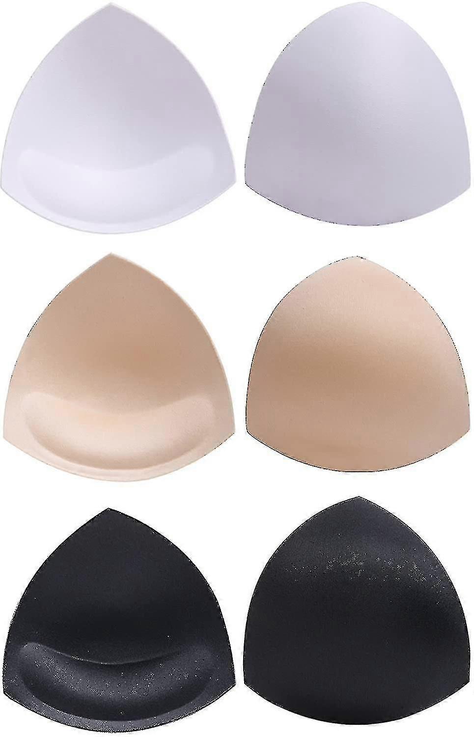 Triangle Bra Pads Bikini Inserts - 3 Colors - Push-up Pad