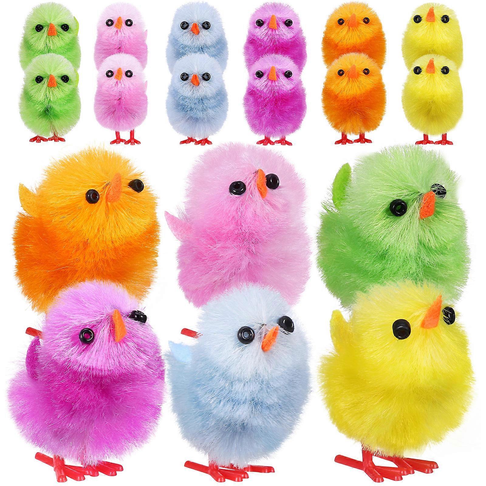 18 Pcs Easter Mini Chicks Fuzzy Chicks Fluffy Easter Chicks Fake Easter Chicks Easter Chicks Decorations