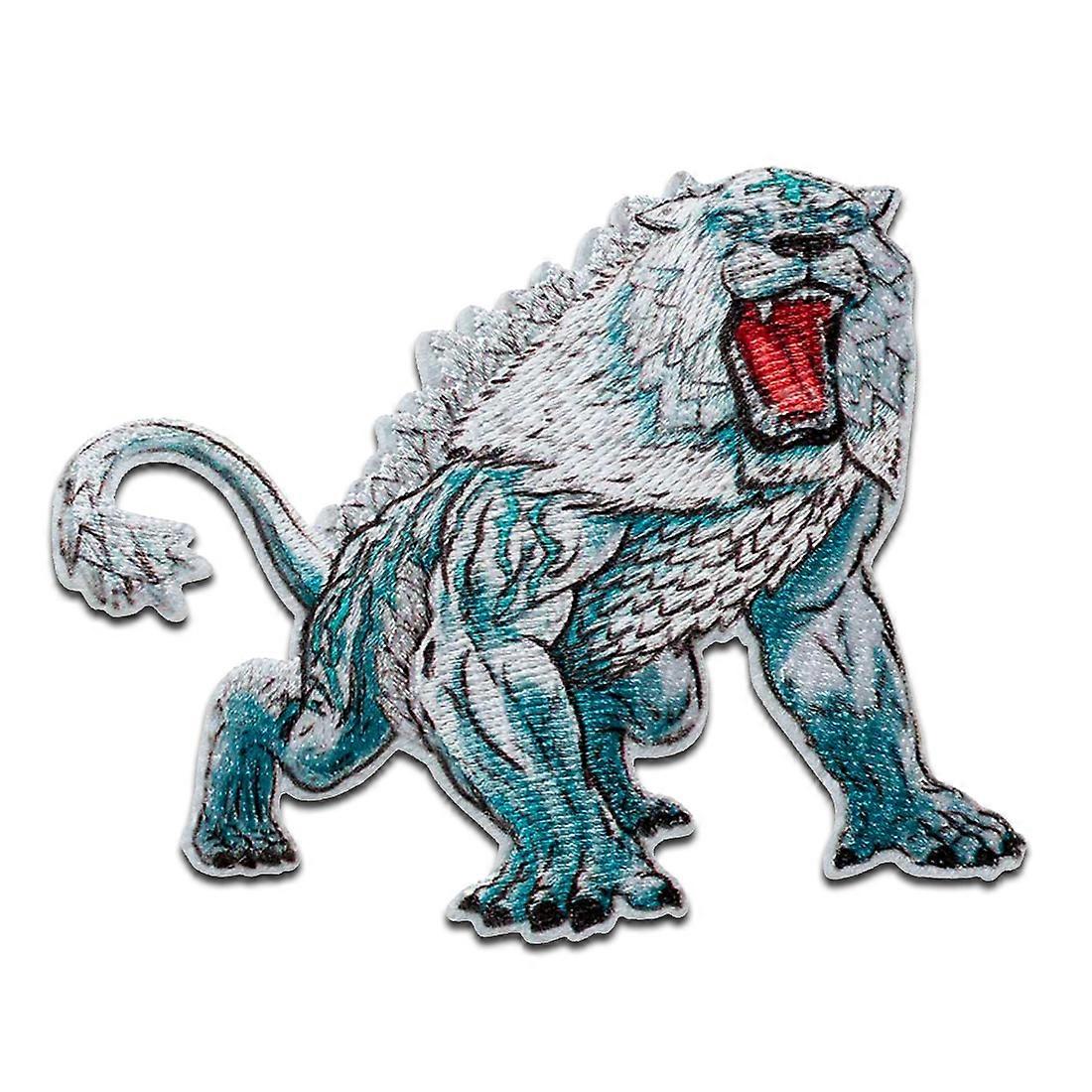 Schleich Eldrador Ice Tiger - Patch, iron-on transfer, size: 7 x 9 cm