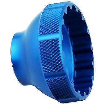 Outil de montage de boîtier de pédalier à 16 encoches, aluminium anodisé bleu, diamètre extérieur 44 mm, compatible Shimano, SRAM, Campagnolo