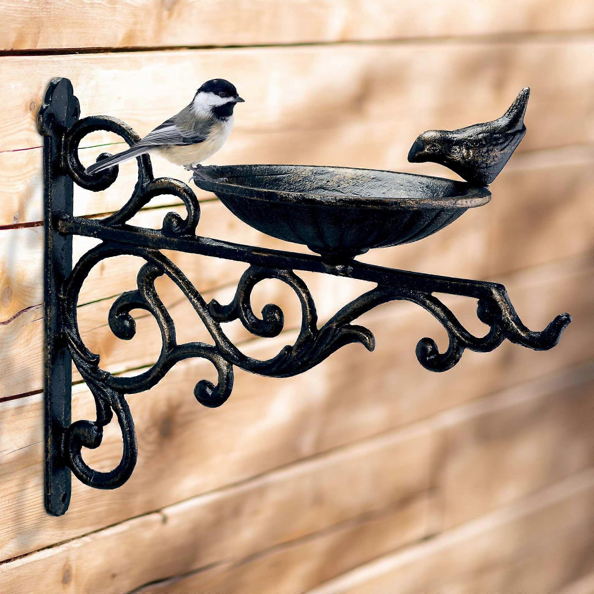 Cast iron bird bath