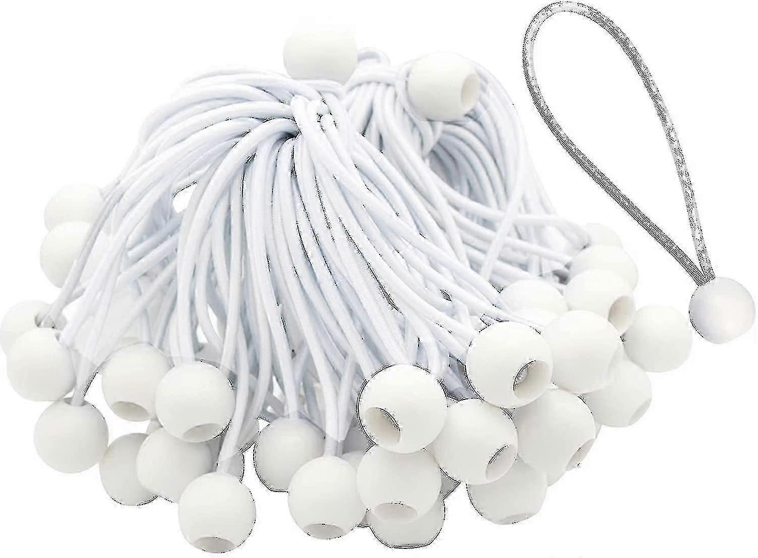 Lot de 50 longs tendeurs élastiques à boucle pour chapiteaux, tentes, bannières et bâches [MI]