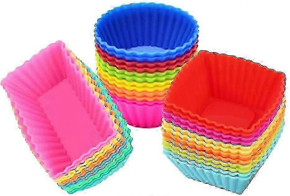 Silicone Muffin Liners for Baking - 36 Piece Pack