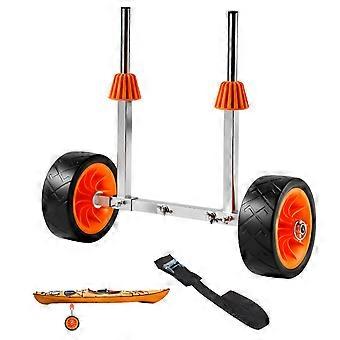 Kajakwagen, 113,4 kg Tragkraft, Kanuwagen-Transportwagen mit 19,1 cm Vollgummireifen und Ständer