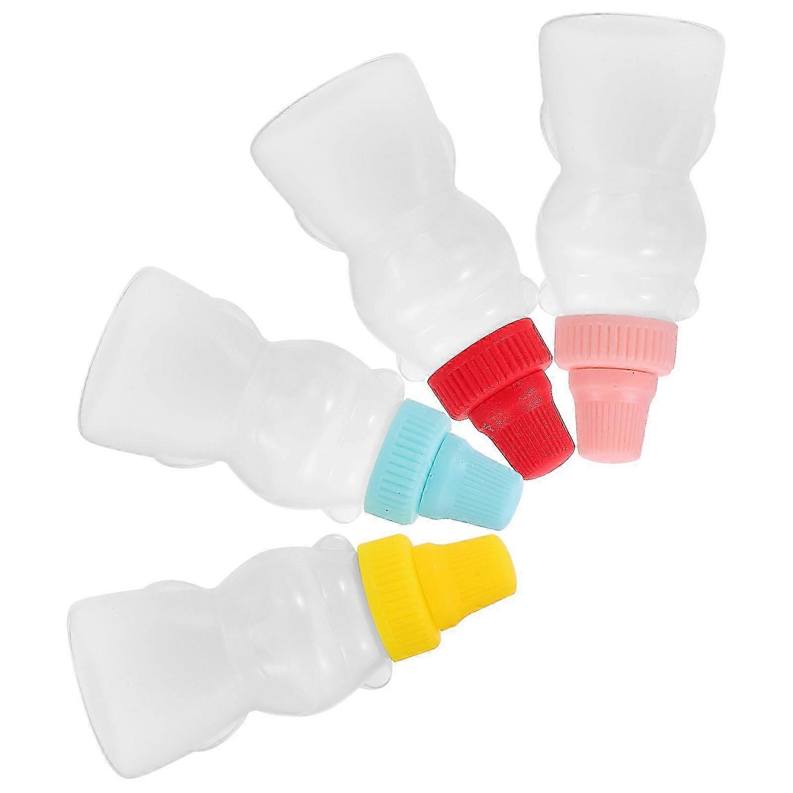 Tiny Sauce Bottles Mini Bear Container for Storage 8Pcs Included