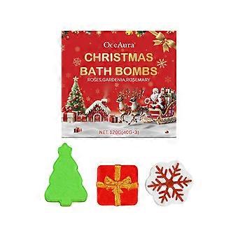 Weihnachtsbadekugel-Set, bunte Badekugel, Schaumdusche, Duft, feuchtigkeitsspendend, Blumenduft 1
