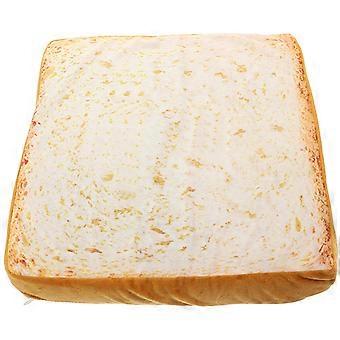 Funny Bread Throw Pillow for Pet Use Detachable Seating Mat