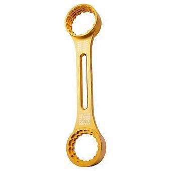 Bottom Bracket Service Tool Wrench for Bikes, 10-in-1 Two-End Metal Piece for Removal, Install, and Daily Workshop Care  Gold