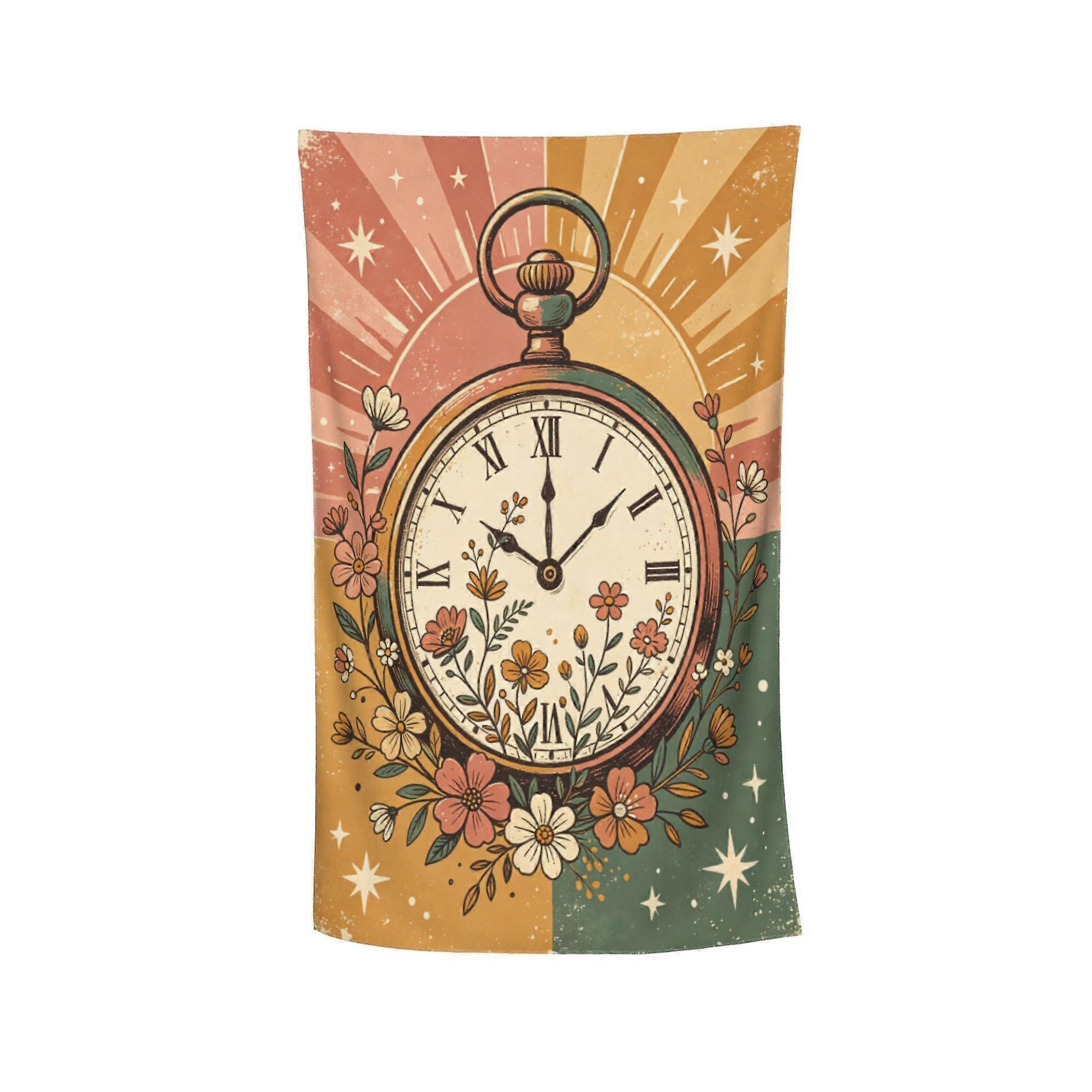 Montre de poche à fleurs, serviette de plage à imprimé tropical, microfibre, idéale pour les vacances à la plage et la baignade, cadeau parfait pour les amis.