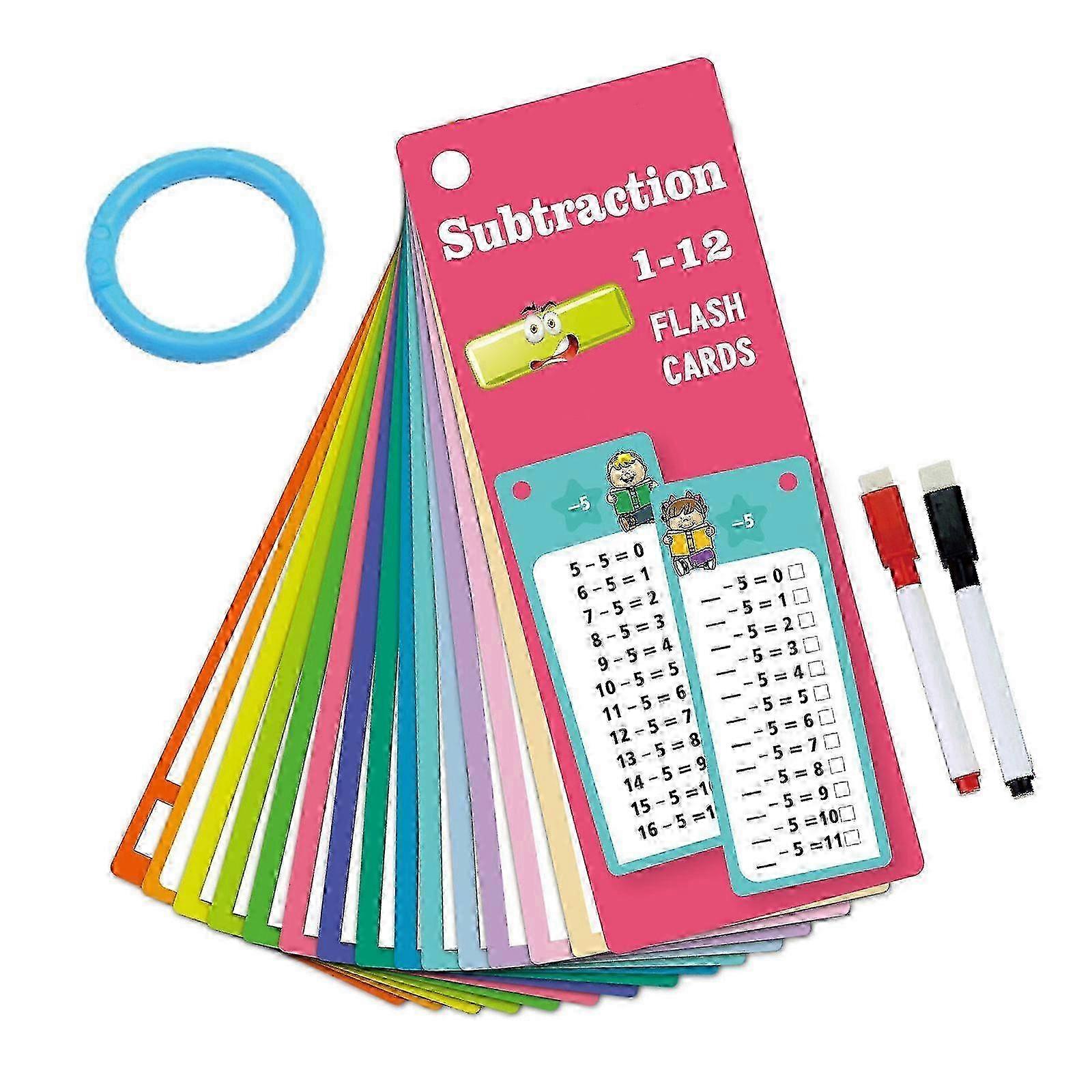Kids Arithmetic Flashcards Writable