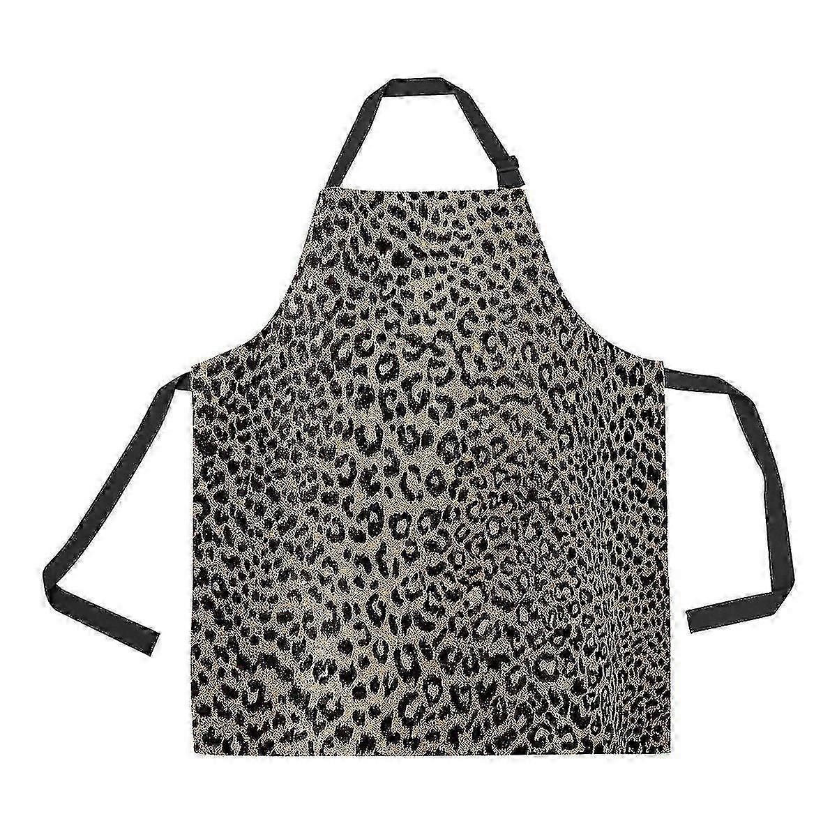 Leopard Apron Home Kitchen Apron With Pockets A--571