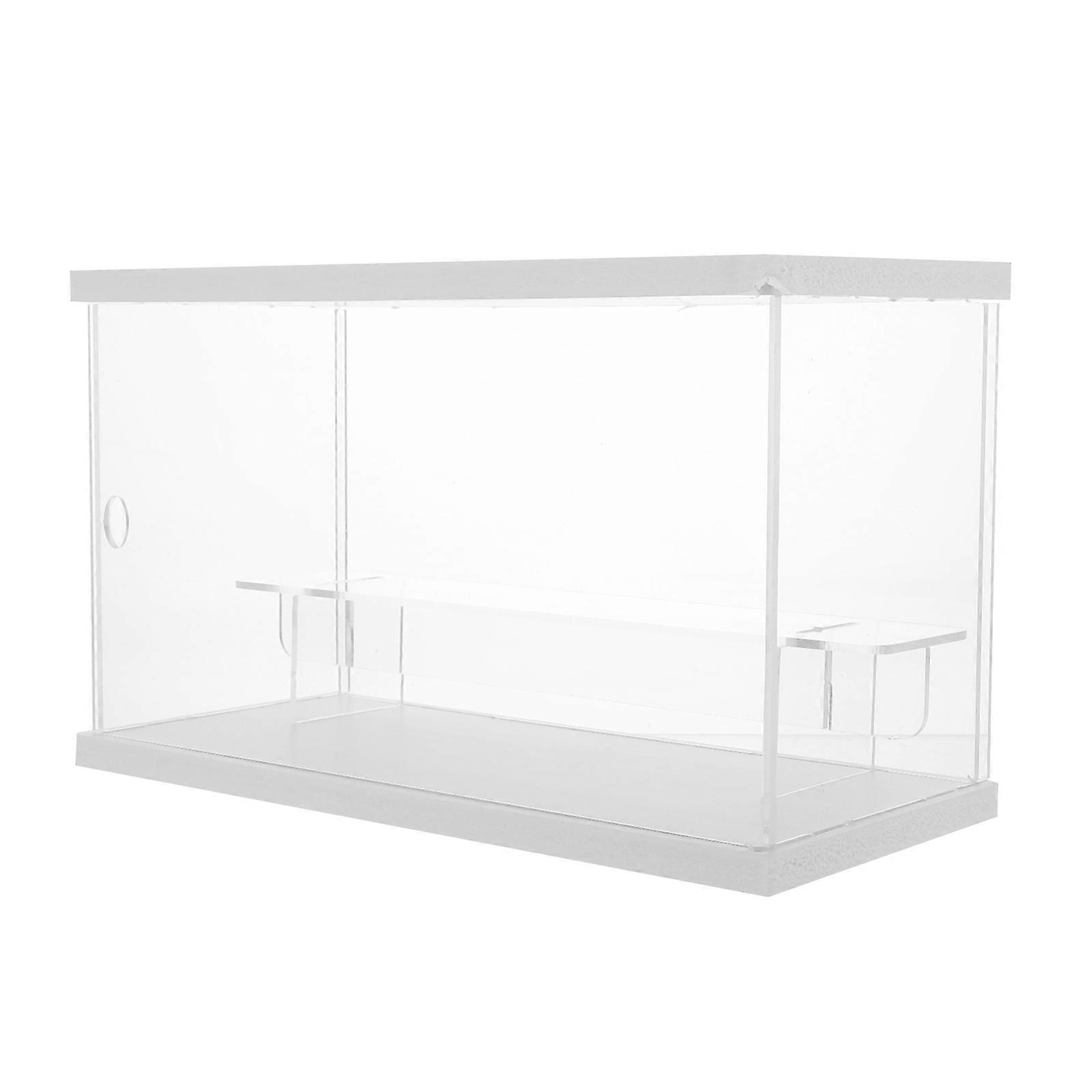 Acrylic Display Case Multi Layer Model Stand for Home 2Pcs Dustproof Storage