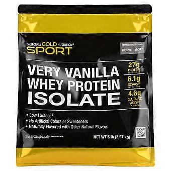 California Gold Nutrition, Whey Protein Isolate, Very Vanilla , 5 lb (2.27 kg)
