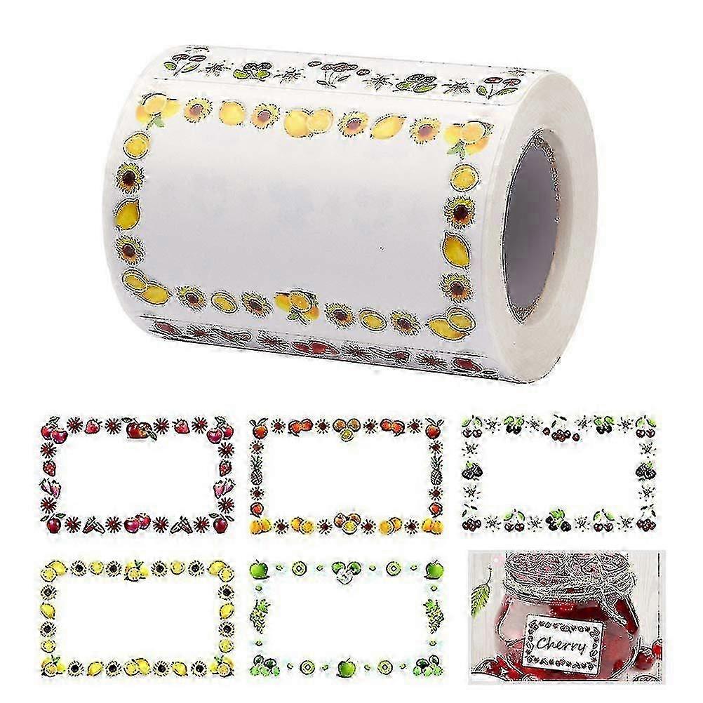 250-Piece Fruit Jam Labels