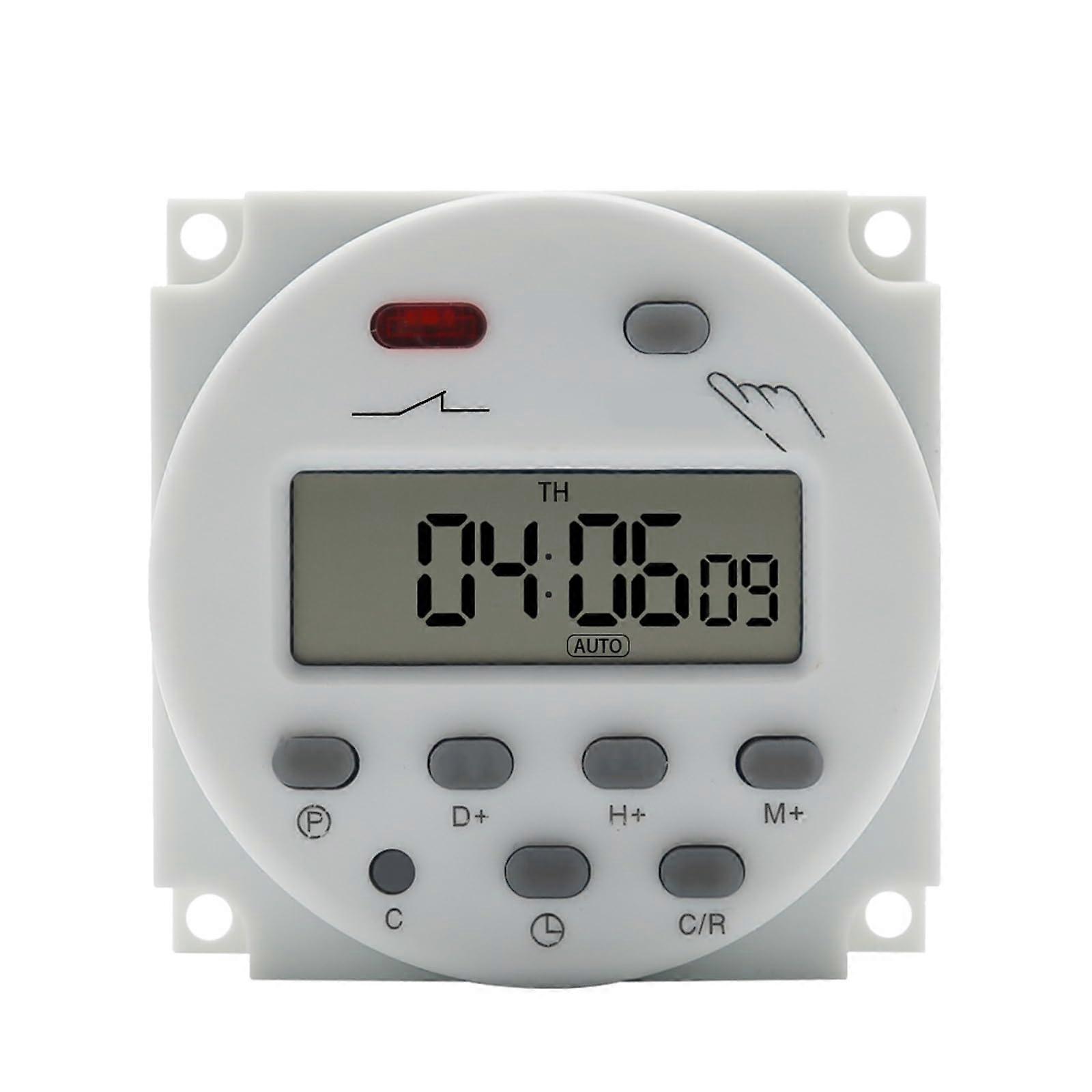 CN101A 110V Digital Timer Switch 16A Programmable Time Control Relay for Home Appliances