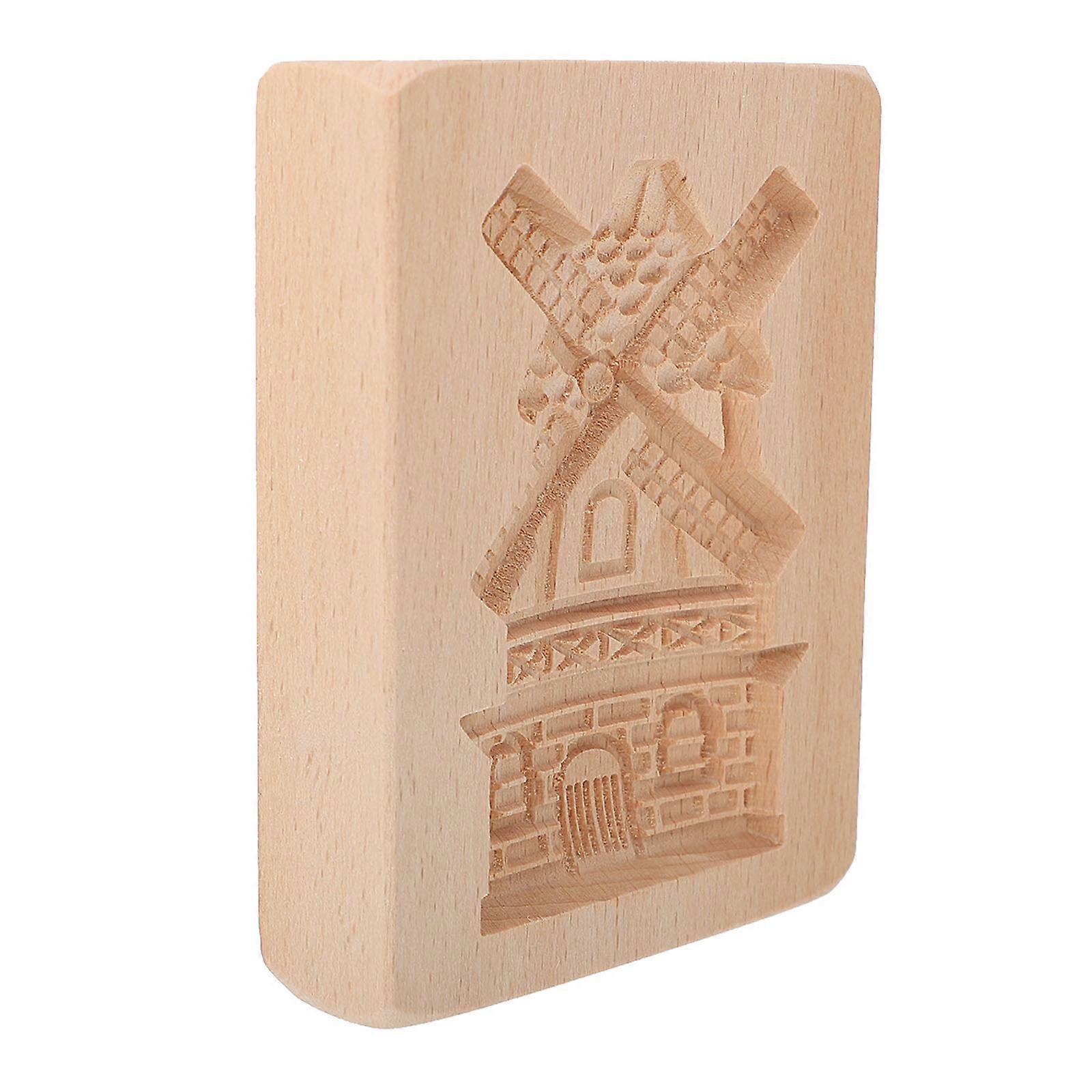 1Pcs Wood Biscuit Mold for Creative Cookie Baking Tool