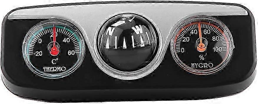 3 in 1 Multifunctional Compass Dash Mount Navigation Direction Compass + Thermometer + Adjustable Hygrometer,2024 Ping
