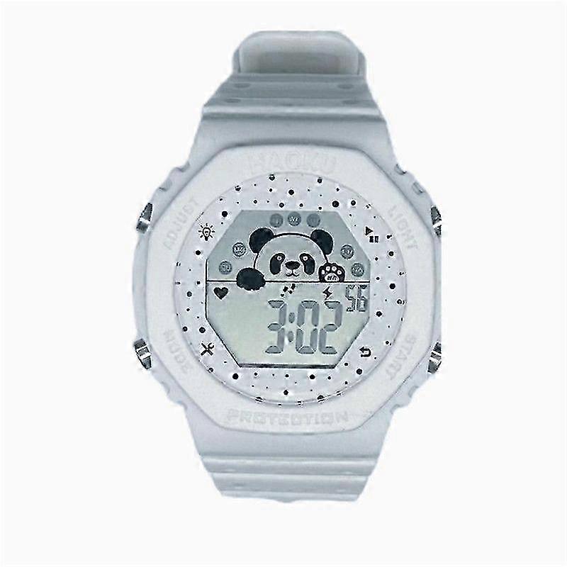 New Student Watch Panda Version Simple Couple Electronic Watch