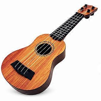 35cm Kids Guitar Toy - Mini Yukrili Musical Instrument with Paddles for Early Learning Fun