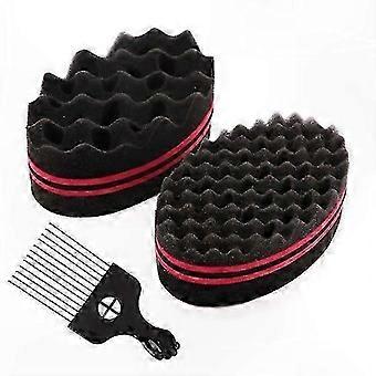 Dual-Hole Twist Curl Styling Sponge