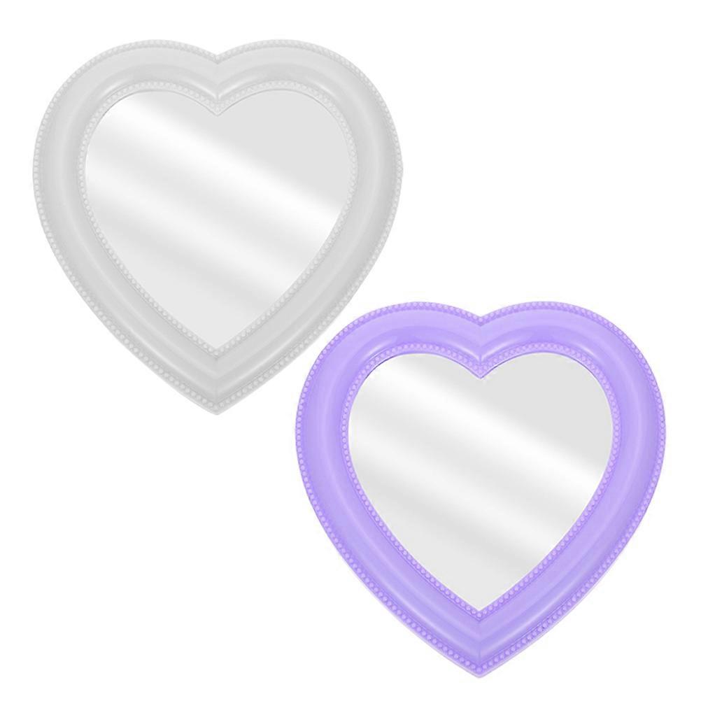 Makeup Shaped Wall Mirror for Vanity 4Pcs Assorted Color