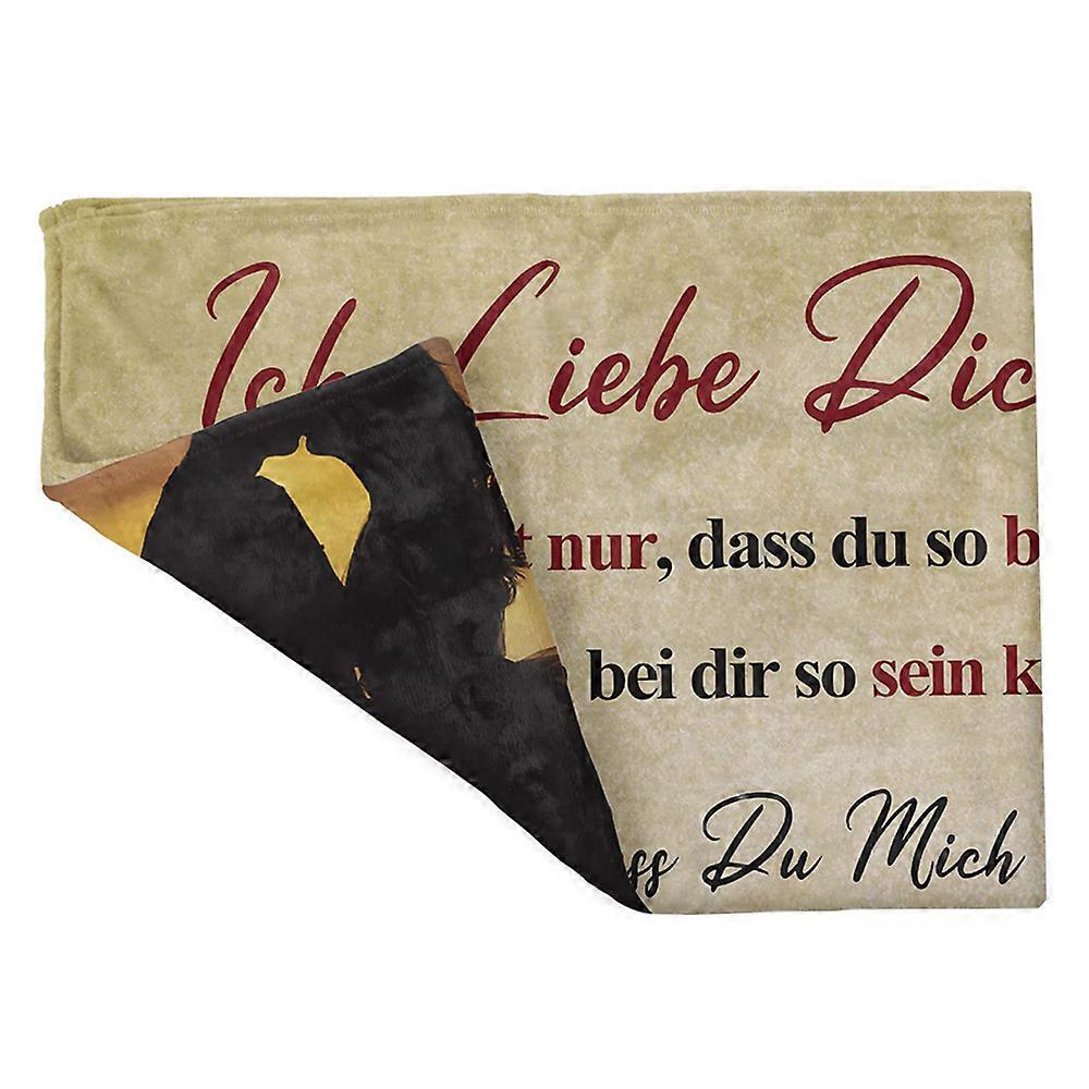 Machine Washable Personalised Hug Blanket Double-Sided