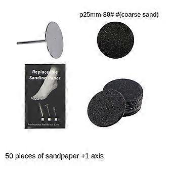 Disc Pads Replaceable Sanding Paper With Foot Calluse Cuticle Callus Remove Tool For Sandpaper Pedicure 50Pcs/Box