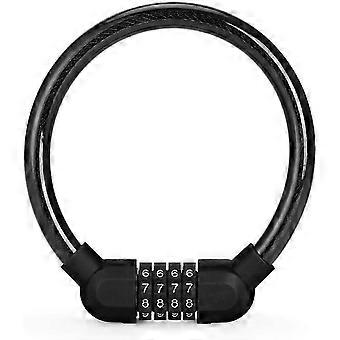 Weather-Resistant 4-Dial Braided Cable Lock