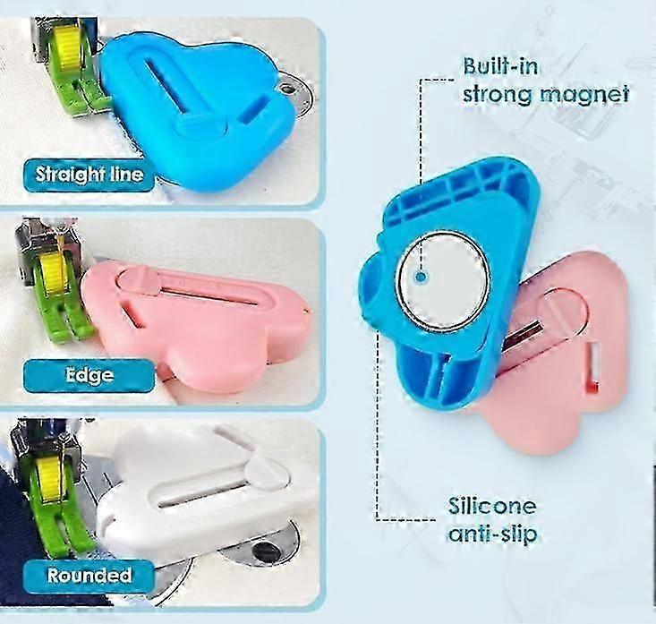 Adjustable seam guide for sewing with built-in seam ripper