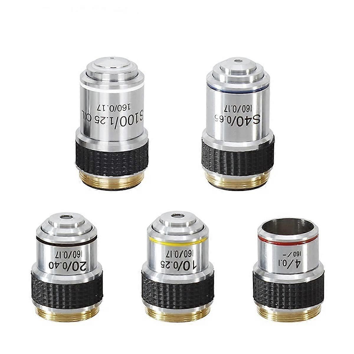 40X Microscope Objective Lens with Precise Magnification, Quick Replacement Fit for Laboratory Use