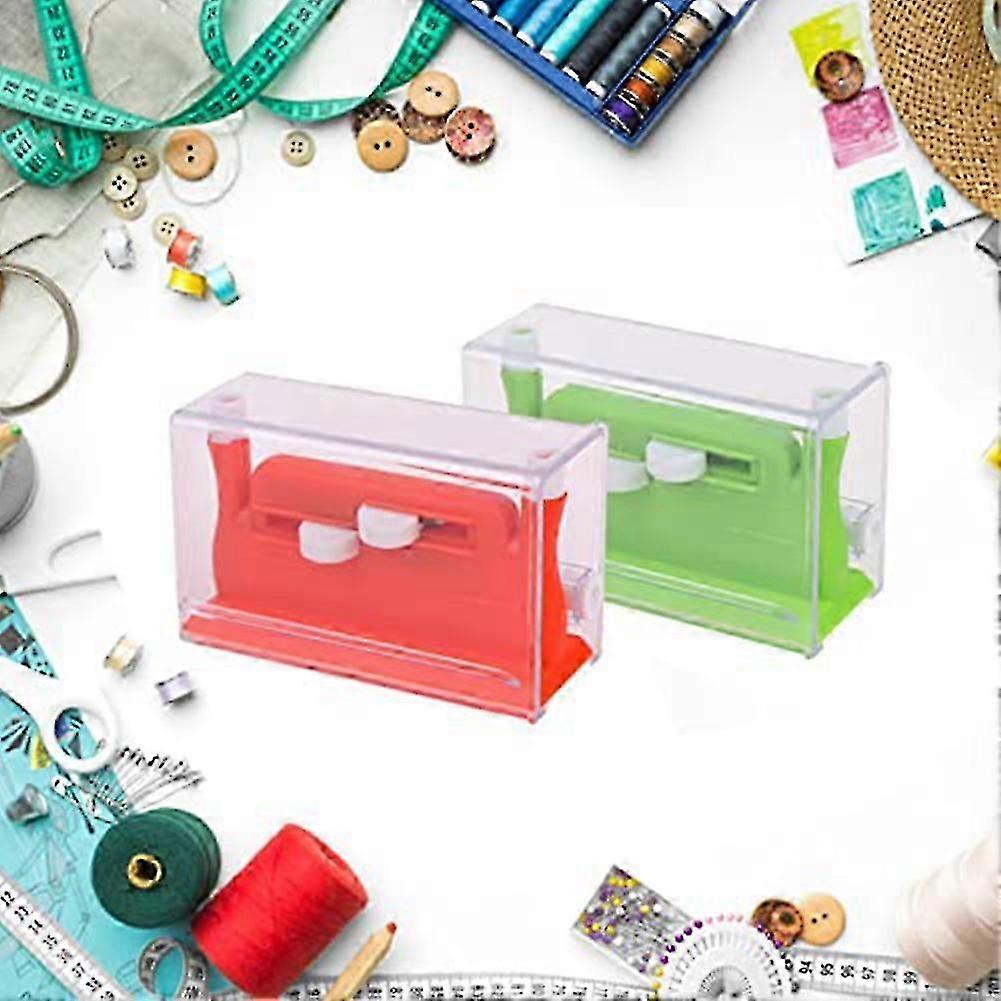 2Pcs Automatic Needle Threader, Sewing Needle Threader(Green)