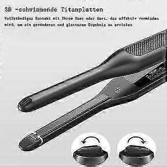 Mini Short Hair Straightener with 15-Second Fast Heating, 5 Temperature Settings, 3D Floating Plates, Portable Travel Hair Straightener