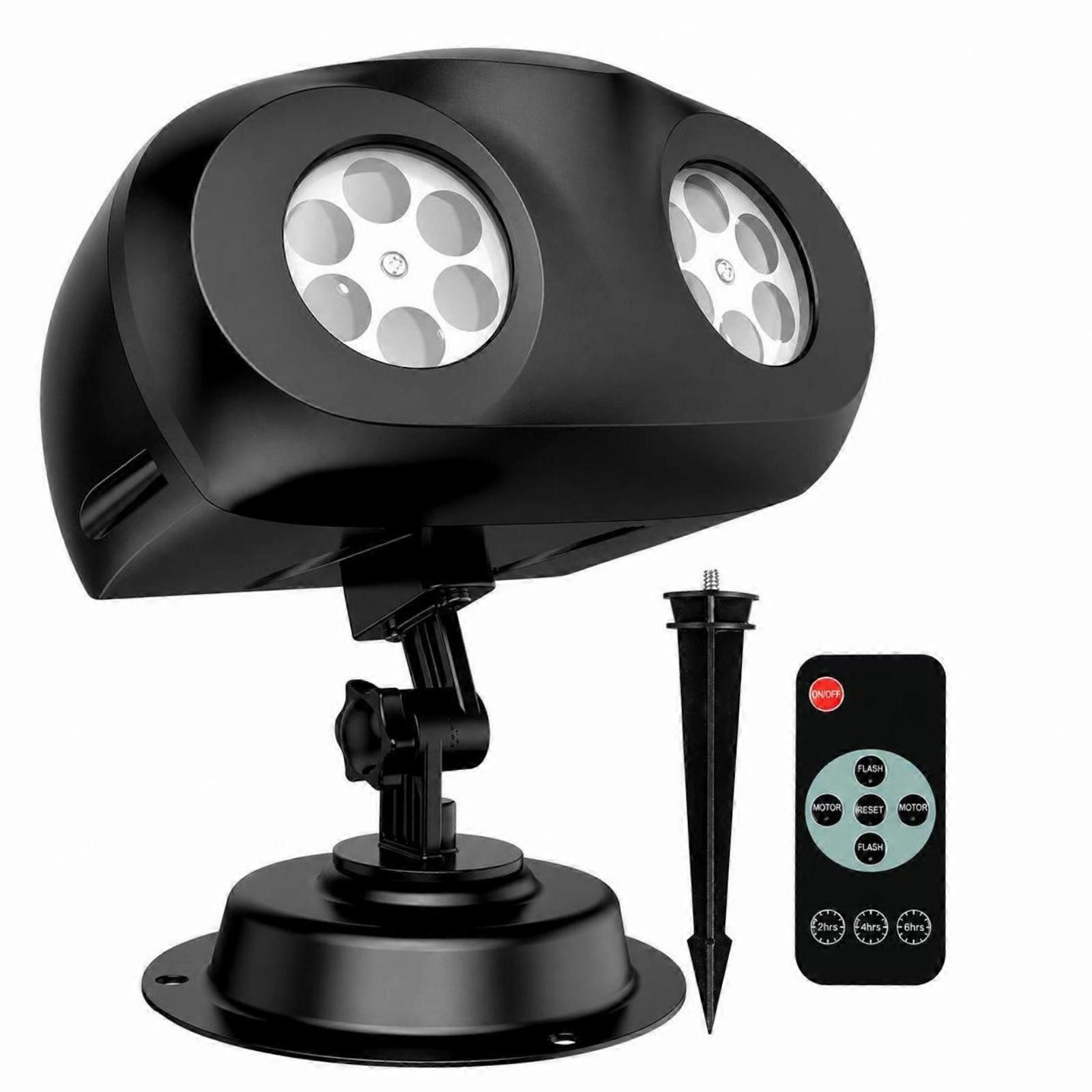 Winter Crystalline Pattern Lamp | IP65 Waterproof Design, Adjustable Mounting