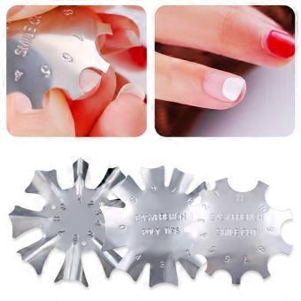 Nail Stencil Stainless Steel Nail Art Tool Plate for 12Pcs Female Use
