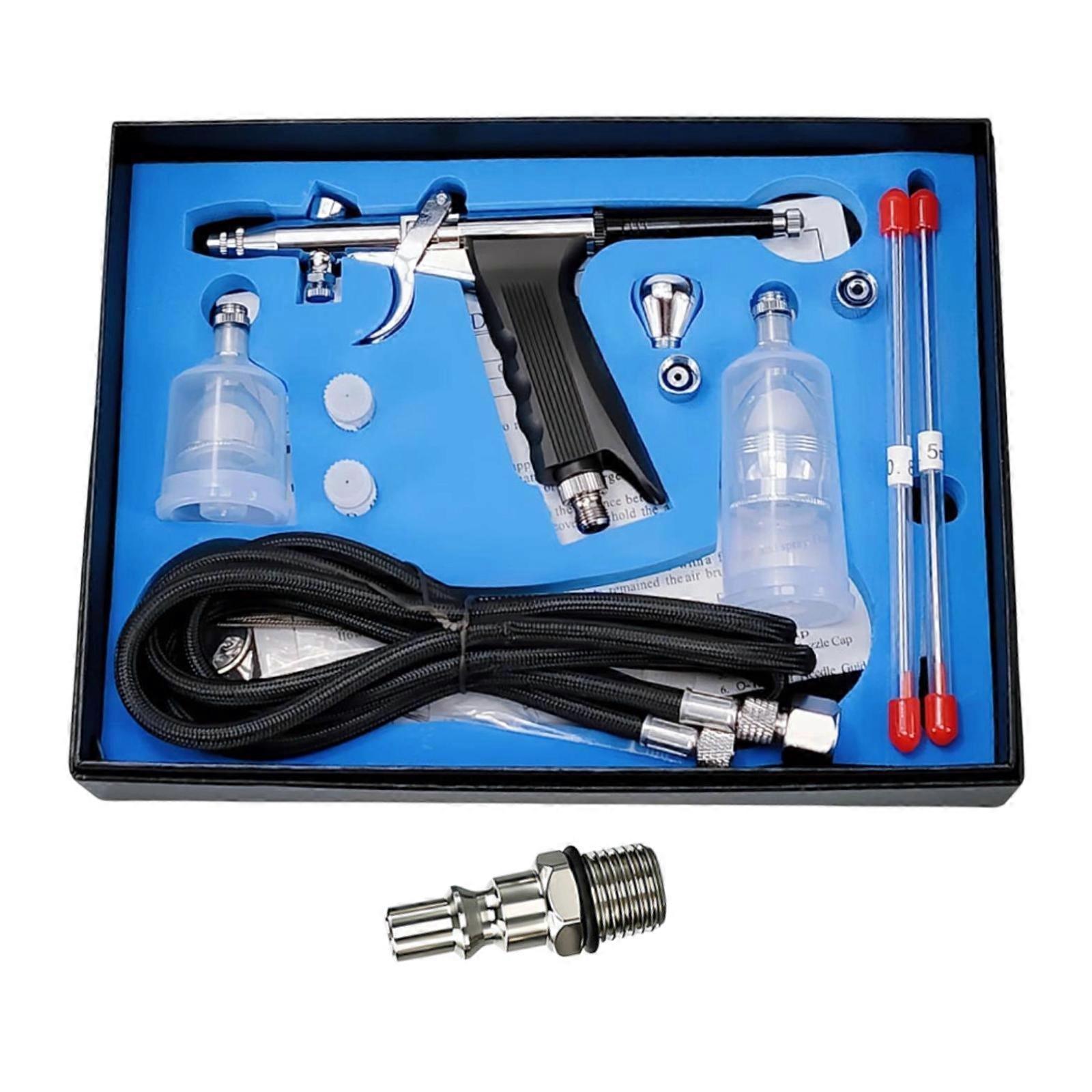 Airbrush Set Practical Multipurpose Portable Double Action for Model Pen