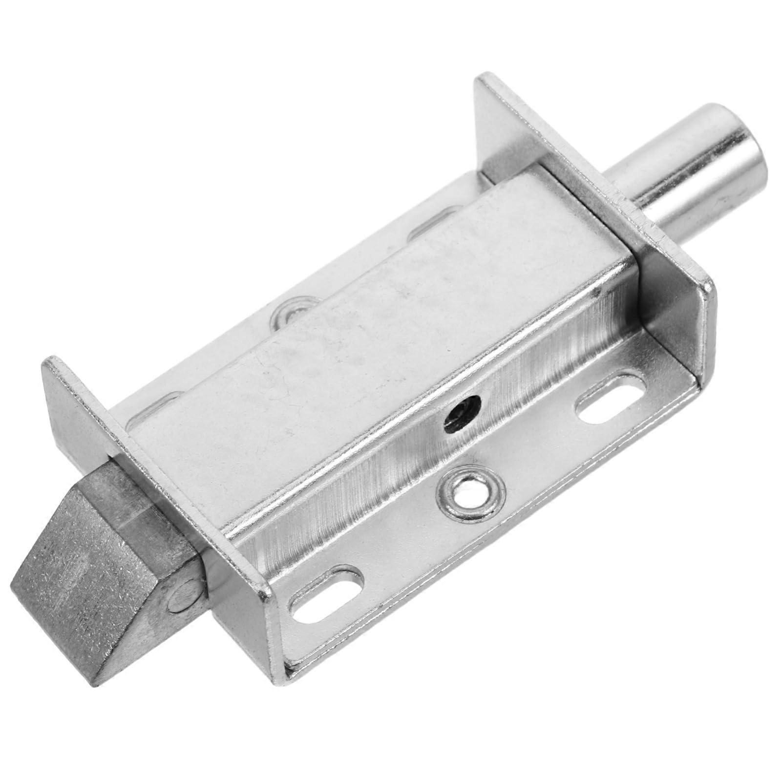 Spring Loaded Latch for Trailer Toolbox, Heavy Duty Iron Lock Bolt with Quick PushPull Action