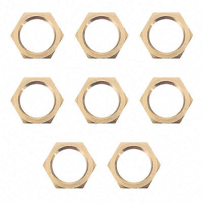 8-Piece Hex Nuts for Secure Fastening