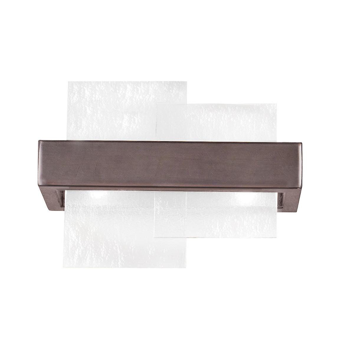 Kolarz Rettangolo Wall Lamp 2 Light Brunito Brushed