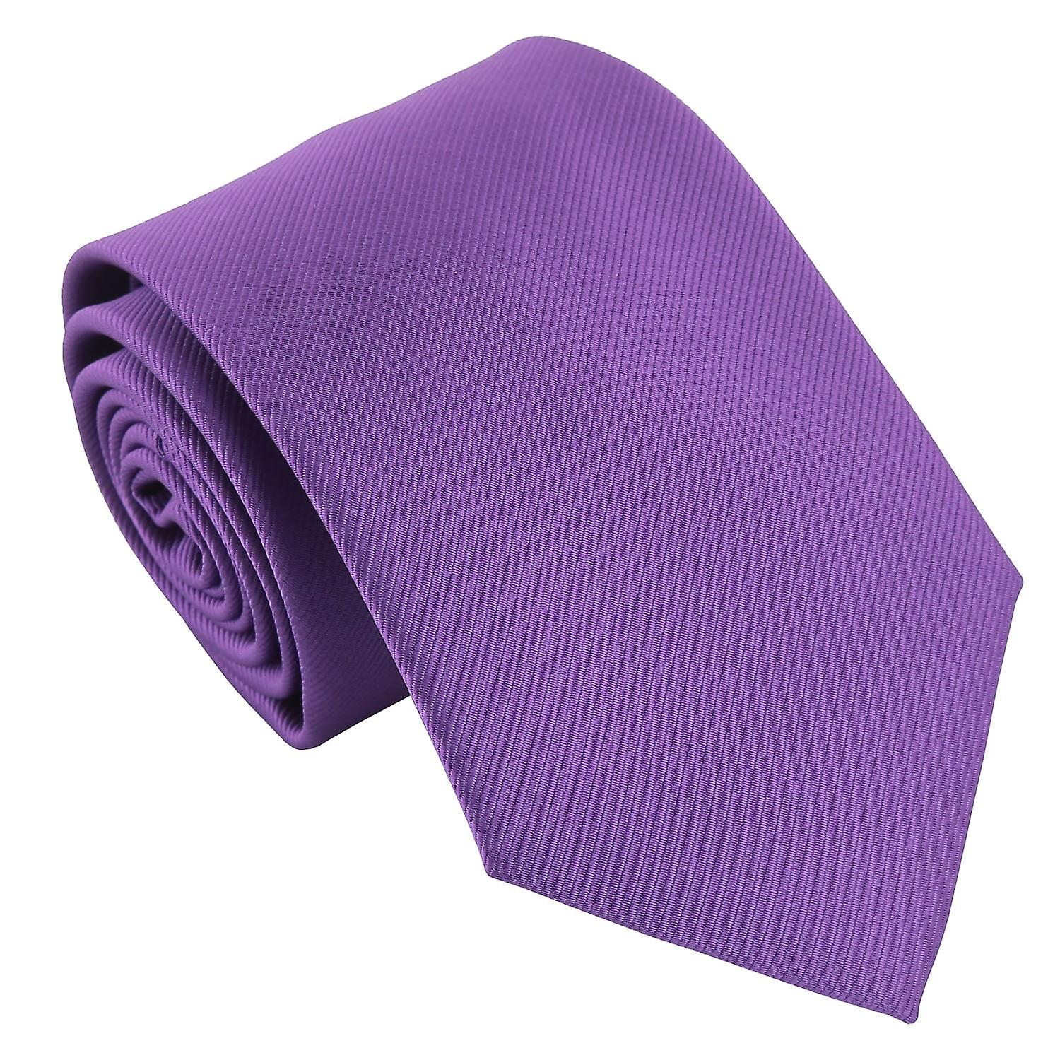 Mauve Purple Plain Twill Tie
