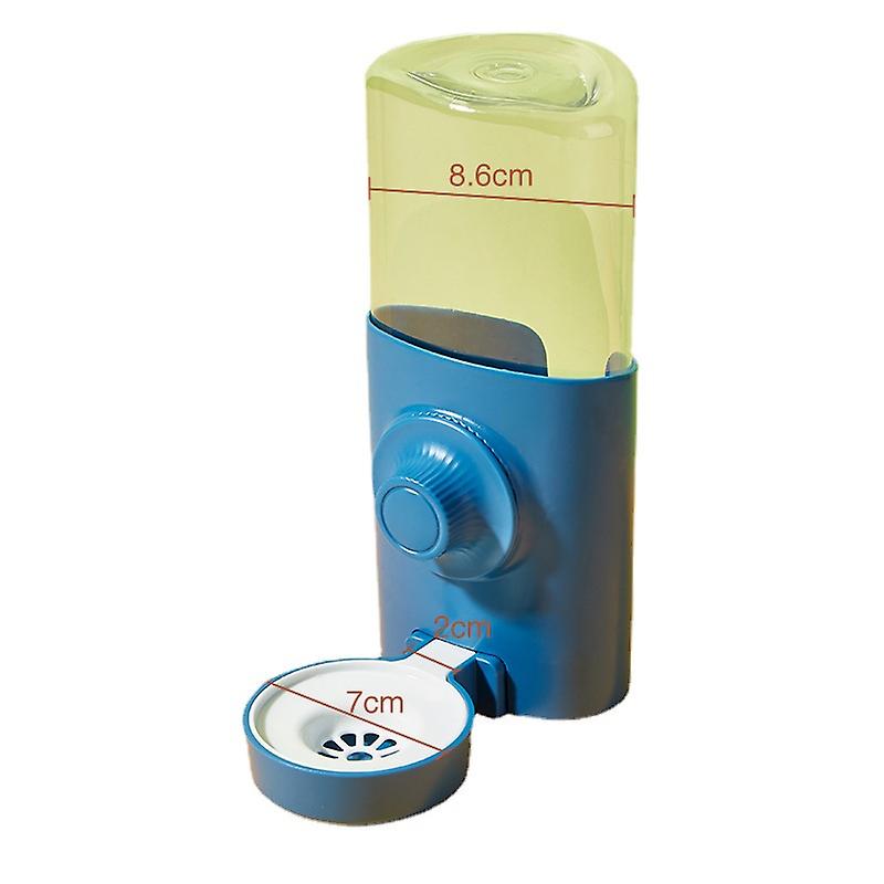 600ml Hanging Rabbit Drinker Automatic Rabbit Water Dispenser Hanging Drinker Blue