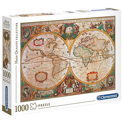 OLD MAP Clementoni 1000 Pieces Quality Jigsaw Puzzle Ages Ten Years and Up