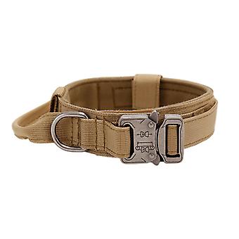 Pets Neck Belt Adjustable Nylon Dog Collar for Training Outdoor Walking Dark Green M:36-48