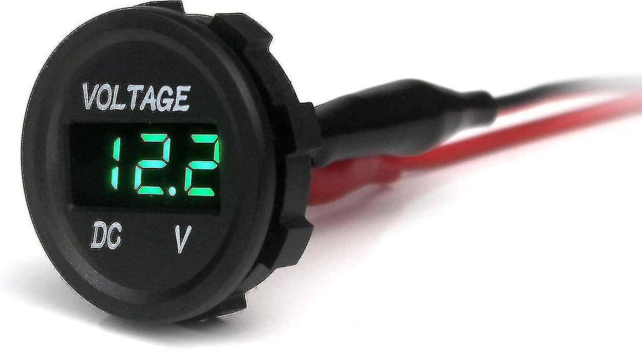 thumbnail interactive-video image 1 of Led Digital Display Voltmeter 12.0v Car Voltage Monitor Volt Gauge Meter Univers 1 of 14