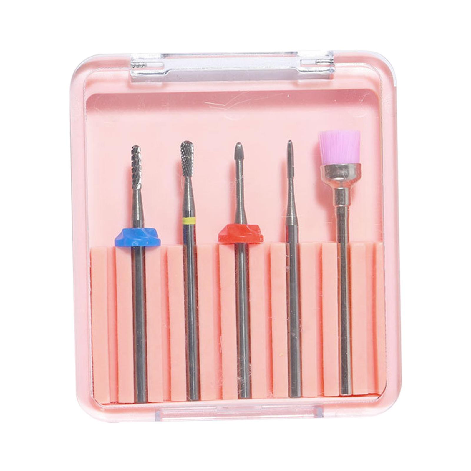 5 Pieces Nail Drill Bits Ceramic Set for Remove Poly Gel Nails  JH003