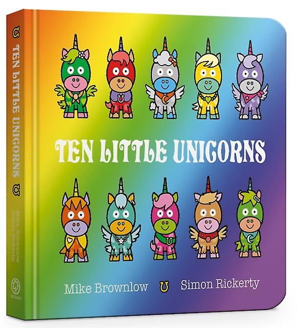 Ten Little Unicorns Board Book by Mike Brownlow Board book Book