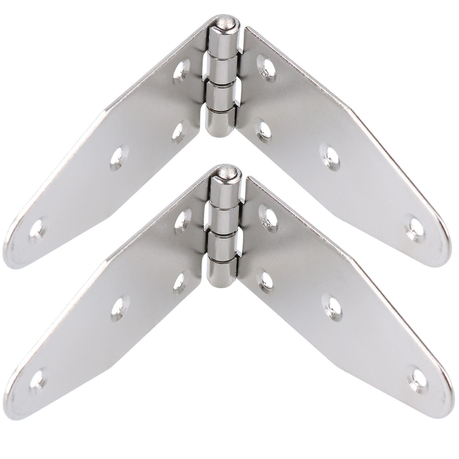 2 Pack 180mm Strap Hinge Stainless Steel Locker Door Hatch Large