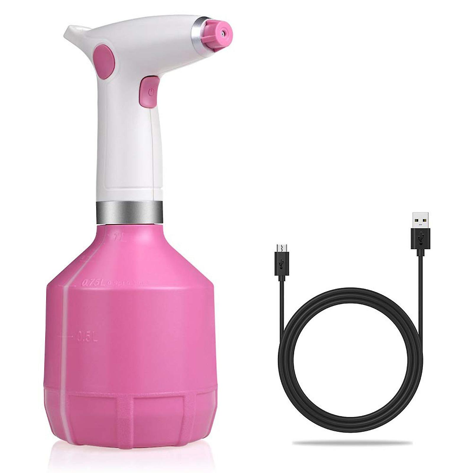 Rechargeable Automatic Spray Bottle With Led Indicator Lights & Usb Cable For Daily Shower Cleaner Disinfecting Use